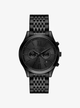Übergroße Aspyn-Uhr in Schwarz