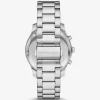 Übergroße Berkley Pavé silberfarbene Uhr Übergroße Berkley Pavé silberfarbene Uhr