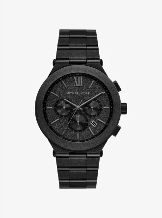 Übergroße Billie-Uhr in mattem Schwarz