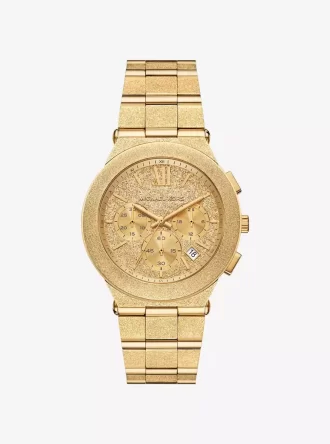Übergroße Billie-Uhr in mattiertem Goldton