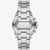 Übergroße Everest Pavé silberfarbene Uhr Übergroße Everest Pavé silberfarbene Uhr