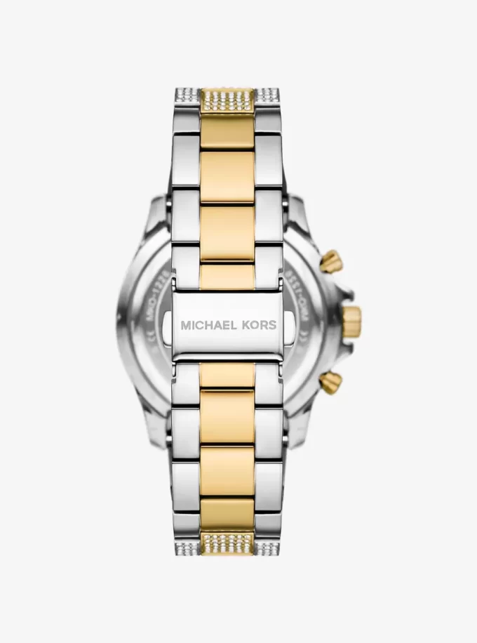 Übergroße Everest Pavé Zweifarbige Uhr Übergroße Everest Pavé Zweifarbige Uhr