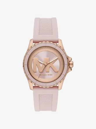 Übergroße Everest-Uhr in Roségold-Optik und Silikon