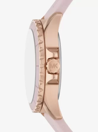 Übergroße Everest-Uhr in Roségold-Optik und Silikon