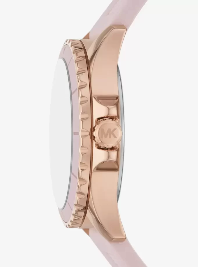 Übergroße Everest-Uhr in Roségold-Optik und Silikon
