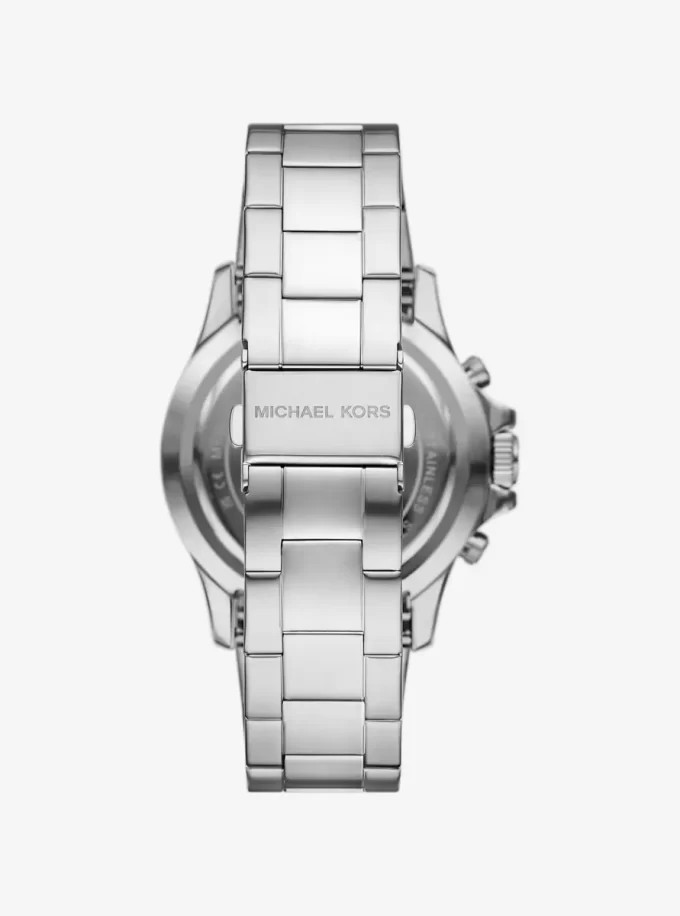 Übergroße Everest-Uhr in Silberoptik