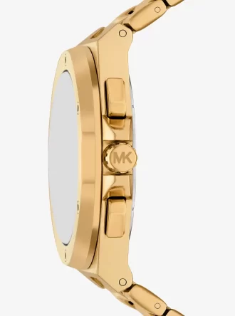 Übergroße goldfarbene Lennox-Uhr