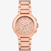 Übergroße Gramercy-Uhr in Roségold-Optik