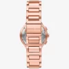 Übergroße Gramercy-Uhr in Roségold-Optik