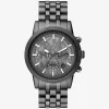 Übergroße Hutton Gunmetal Uhr
