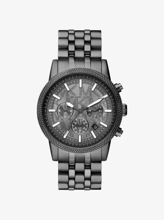 Übergroße Hutton Gunmetal Uhr