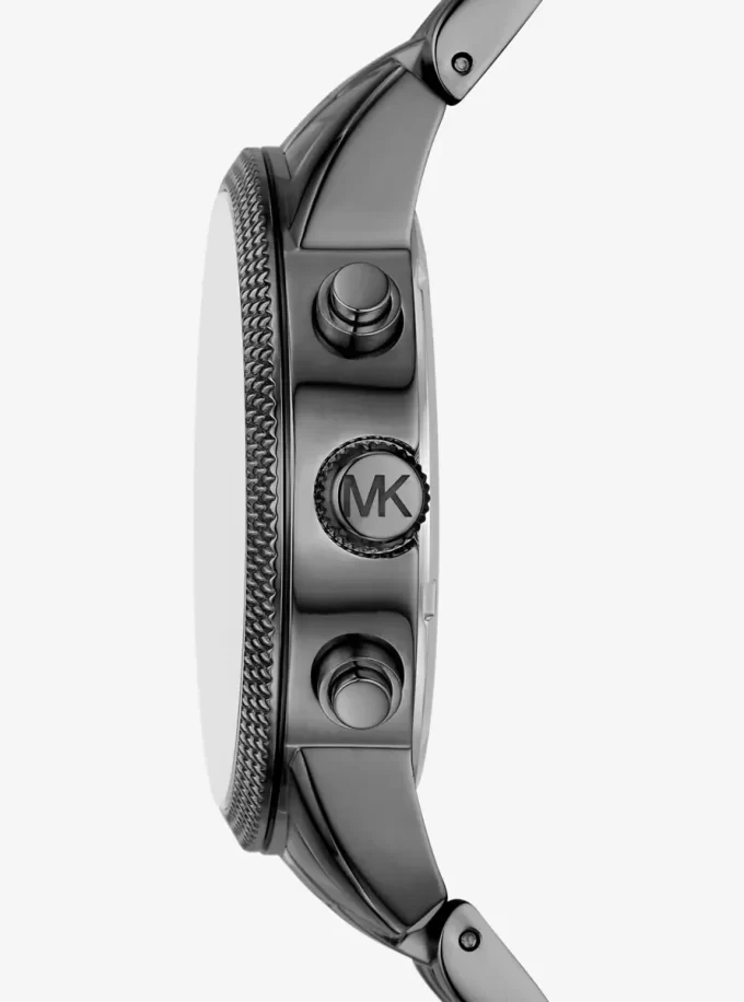 Übergroße Hutton Gunmetal Uhr