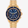 Übergroße maritime goldfarbene Uhr Übergroße maritime goldfarbene Uhr