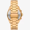 Übergroße maritime goldfarbene Uhr Übergroße maritime goldfarbene Uhr