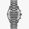 Übergroßes Lexington-Uhren- und Armband-Geschenkset in Gunmetal-Optik