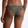 Bikinihose aus Stretch-Nylon mit Blumenmuster Bikinihose aus Stretch-Nylon mit Blumenmuster