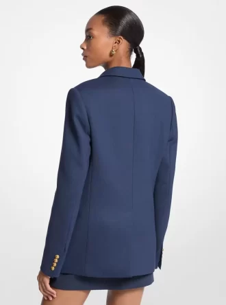 Blazer aus Stretch-Wollmischgewebe
