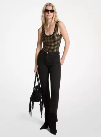 Body aus Viskosemischung mit Nieten