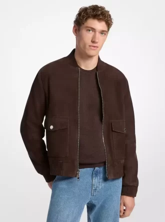 Bomberjacke aus Wildleder