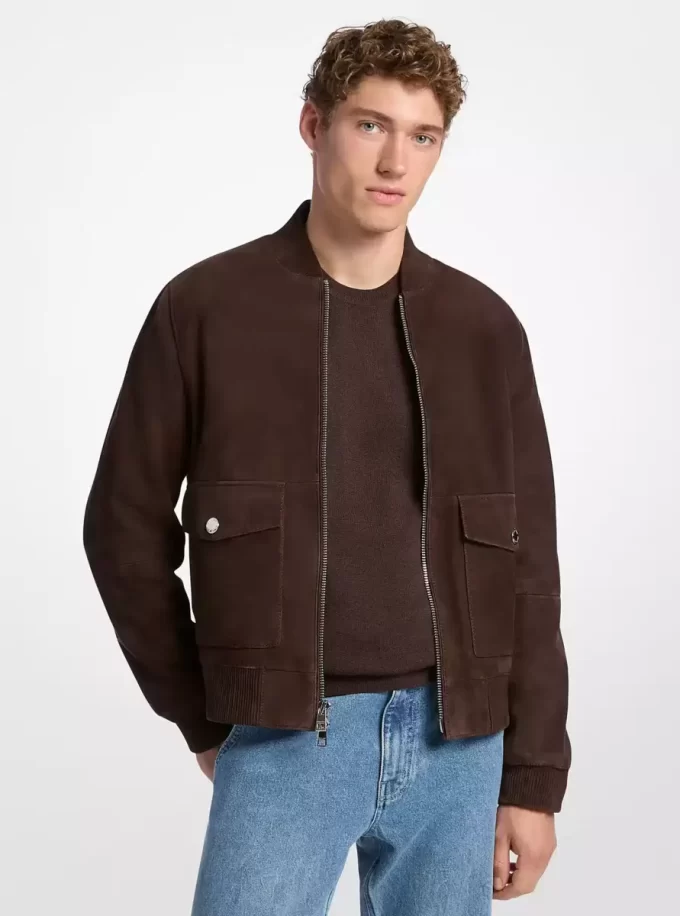 Bomberjacke aus Wildleder Bomberjacke aus Wildleder