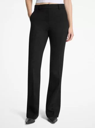 Bootcut-Hose aus Stretch-Wollmischung