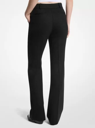 Bootcut-Hose aus Stretch-Wollmischung