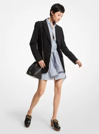 Boyfriend-Blazer aus Stretchwolle