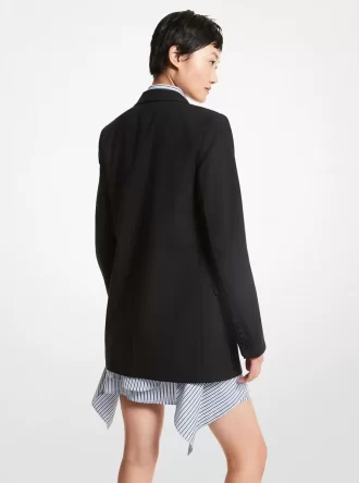 Boyfriend-Blazer aus Stretchwolle