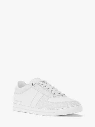Brady Signature Logo und Leder-Sneaker