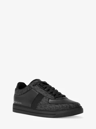 Brady Signature Logo und Leder-Sneaker