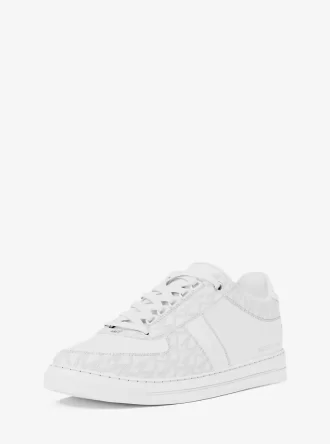 Brady Signature Logo und Leder-Sneaker
