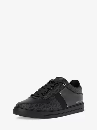 Brady Signature Logo und Leder-Sneaker