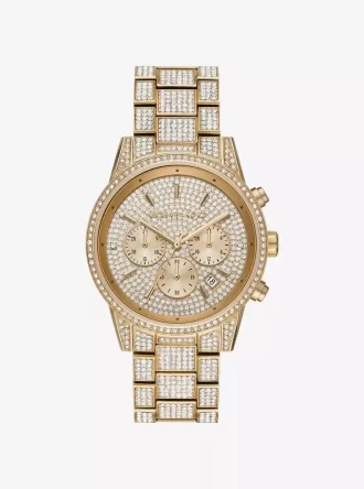 Bryant Pavé Goldfarbene Uhr