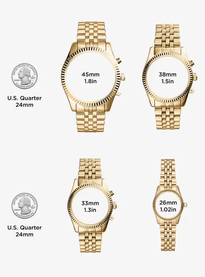 Bryant Pavé Goldfarbene Uhr Bryant Pavé Goldfarbene Uhr