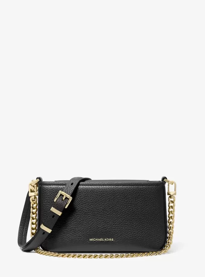 Bryant Small Genared Leather Convertible Pochette Bryant Small Genared Leather Convertible Pochette