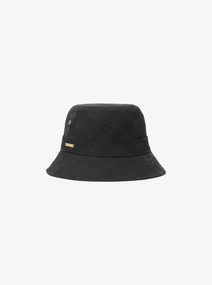 Bucket Hat aus Stretch-Baumwolle mit Logoprägung Bucket Hat aus Stretch-Baumwolle mit Logoprägung
