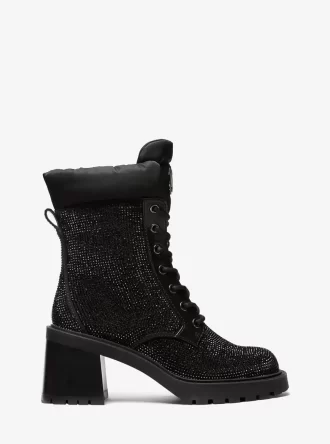 Cade Kampfstiefel mit Verzierungen