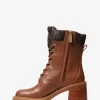 Cade Leder- und Signature-Logo-Kampfstiefel Cade Leder- und Signature-Logo-Kampfstiefel