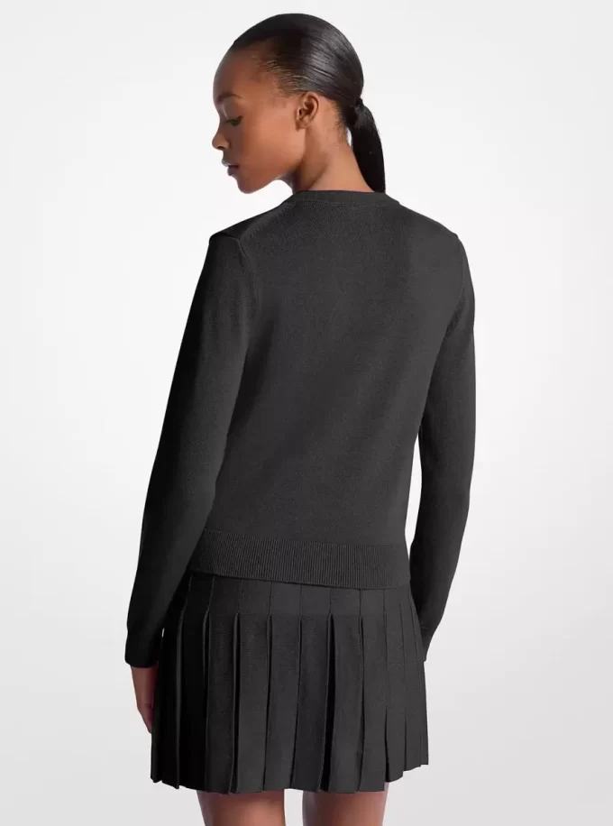 Cardigan aus Baumwollmischgewebe Cardigan aus Baumwollmischgewebe