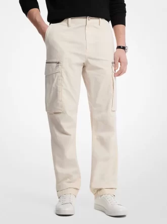 Cargohosen aus Stretch-Baumwollpopeline