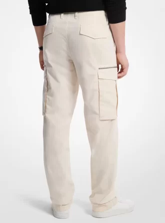 Cargohosen aus Stretch-Baumwollpopeline