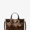 Carson Kleine Handtasche aus Kalbsfell mit Leopardenmuster