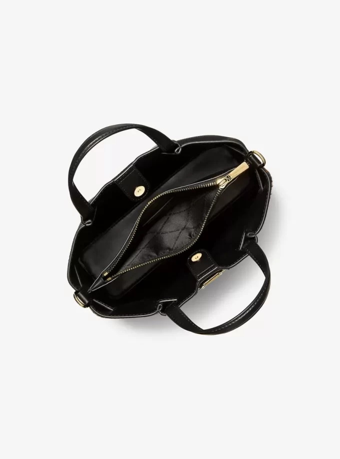 Carson Kleine Handtasche aus Kalbsfell mit Leopardenmuster