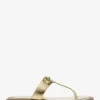 Carson Sandale aus geknacktem Metallic-Leder Carson Sandale aus geknacktem Metallic-Leder