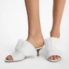 Catarina Leder- und Fransen-Pantolette