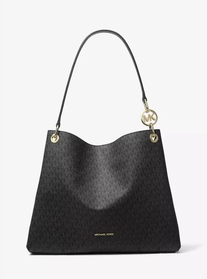 Christina Große Schultertasche mit charakteristischem Logo Christina Große Schultertasche mit charakteristischem Logo