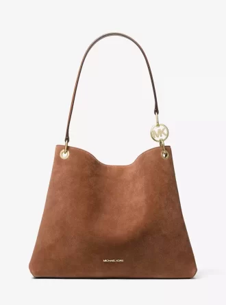 Christina Große Wildleder-Schultertasche