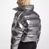 Ciré-Pufferjacke aus Metallic-Nylon Ciré-Pufferjacke aus Metallic-Nylon