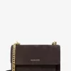 Claire Große Wildleder-Schultertasche