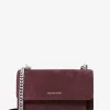Claire Große Wildleder-Schultertasche